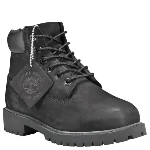 Youth 6 In Premium Waterproof Boot, Black Nubuck